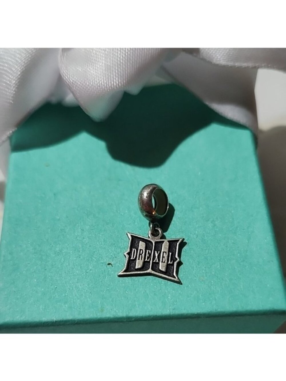 Drexel University Sterling Silver Charm Pendant Dragons CBCO